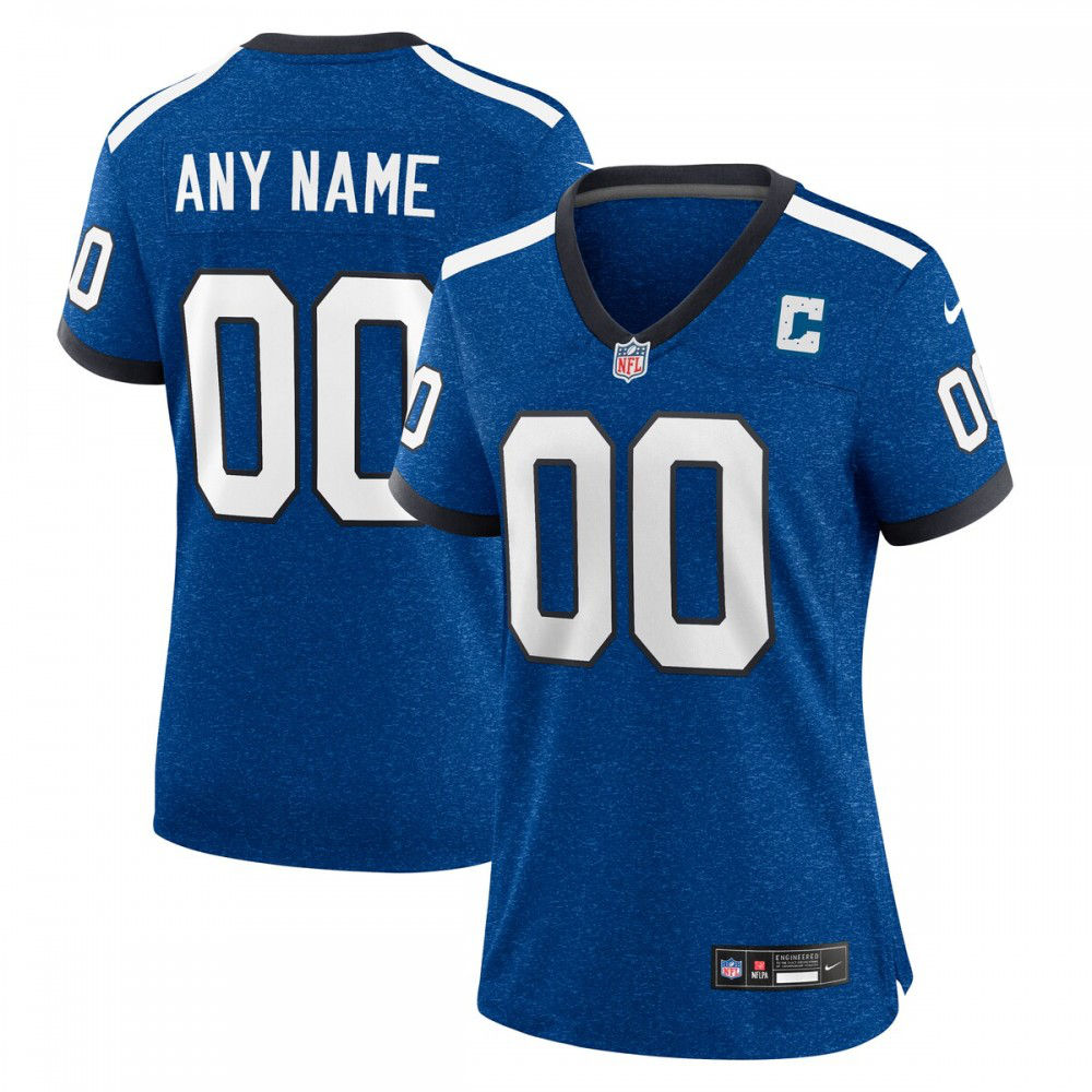 Indianapolis Colts Nike Women's Indiana Nights Alternate Custom Game Jersey - Royal-GridironStore